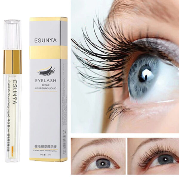 Herbal Eyelashes Growth Treatment Liquid Serum Enhancer Eye Lashes Longer Thicker Better Than Eyebrows Extension Powerful Makeup - Image 3